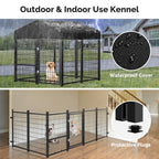 Waterproof cover and indoor layout of the 4 by 4 kennel