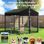 Outside dimensions of the 4 by 4 outdoor kennel