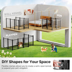 4 by 4 kennel panels as a wall kennel, pen, or playpen