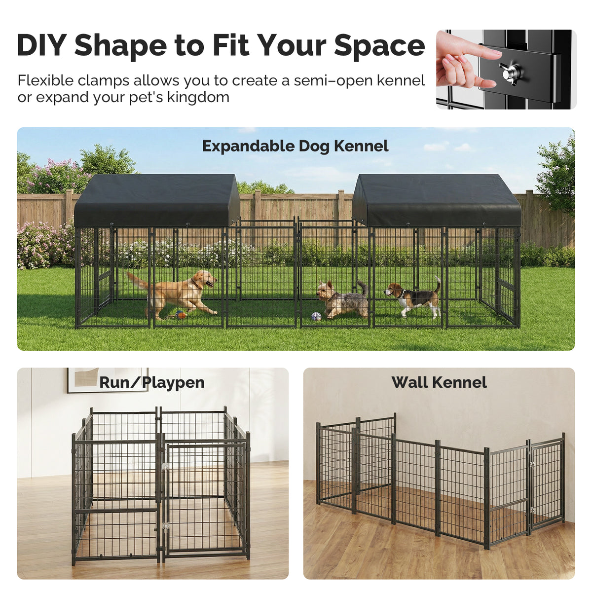Sino Luban 2-Pack Outdoor Dog Kennel GF1 — photo 007