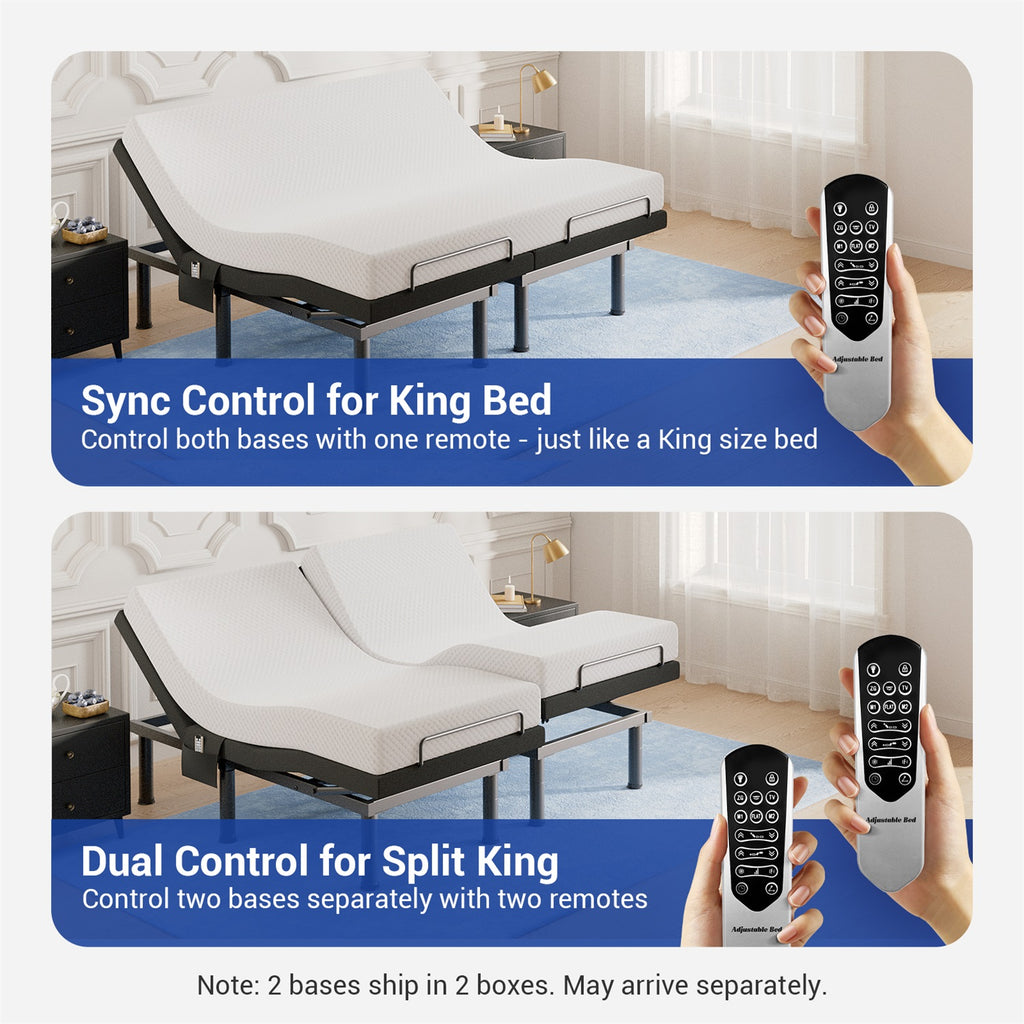 Sino Luban Split King Adjustable Bed Base TM1 — photo 008