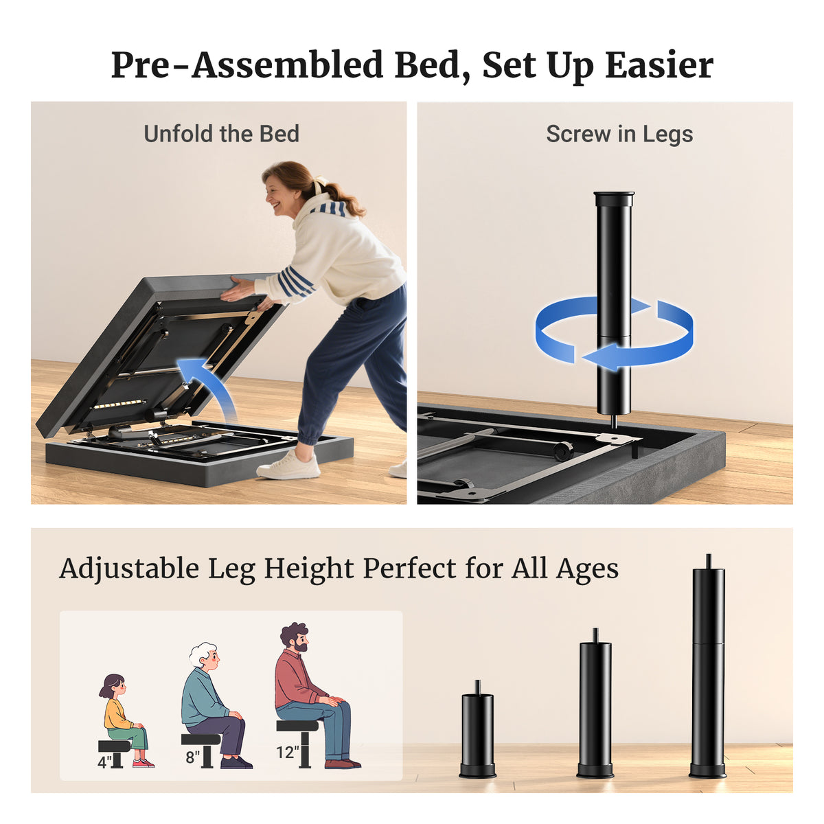 Sino Luban T450 Queen Adjustable Bed Base TM4 — photo 007